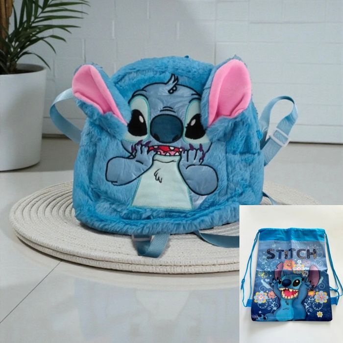 Plecak dla dziecka Stitch i worek na buty Disney prezent zestaw