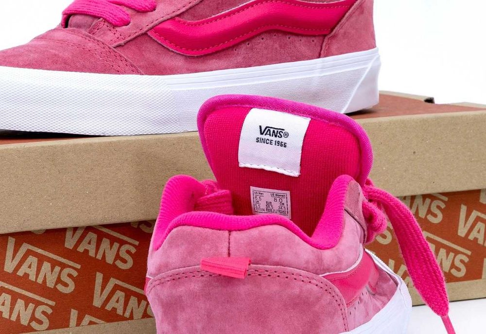 Женские кеды Vans KNU Skool Pastels Pink VN0009QCPNK ванс кну скул