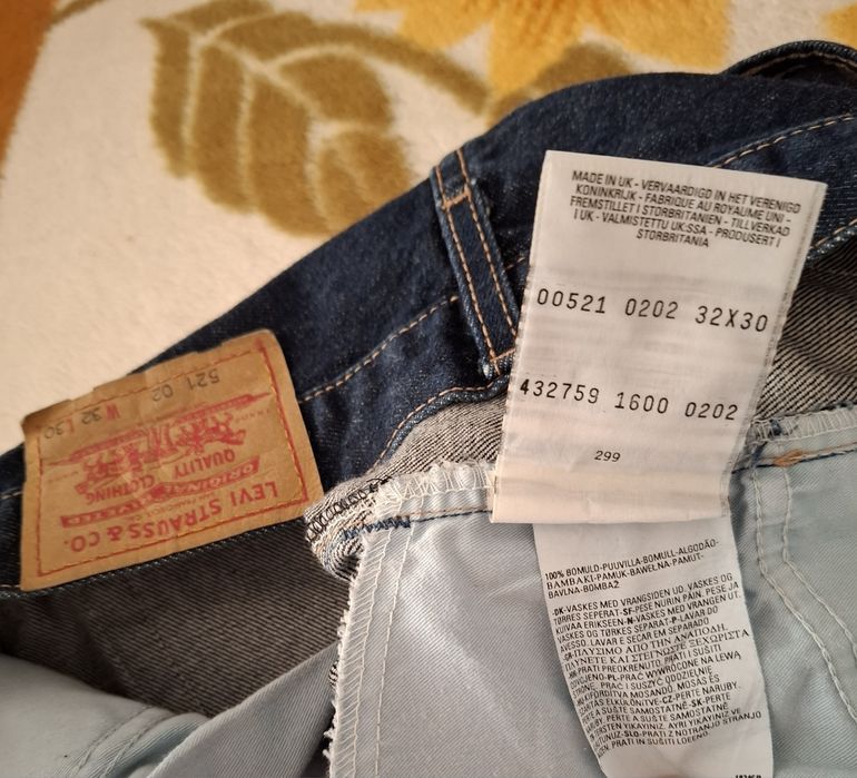 Nowe Levi's 521 W32 L30 = 41/101cm.