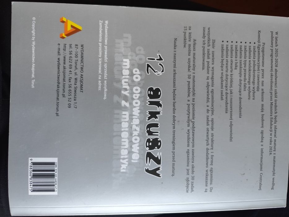 Arkusze maturalne z matematyki