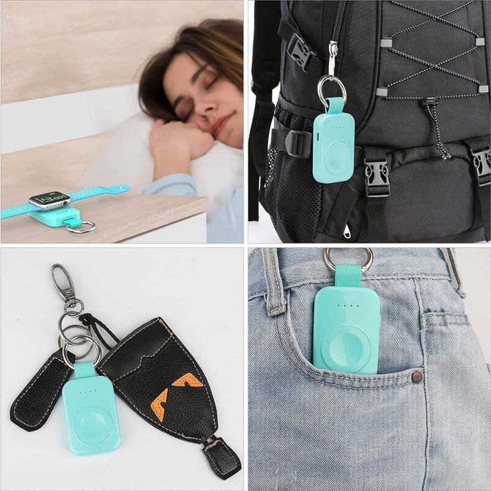 I.VALUX przenośna ładowarka power bank do zegarka Apple Watch zielona