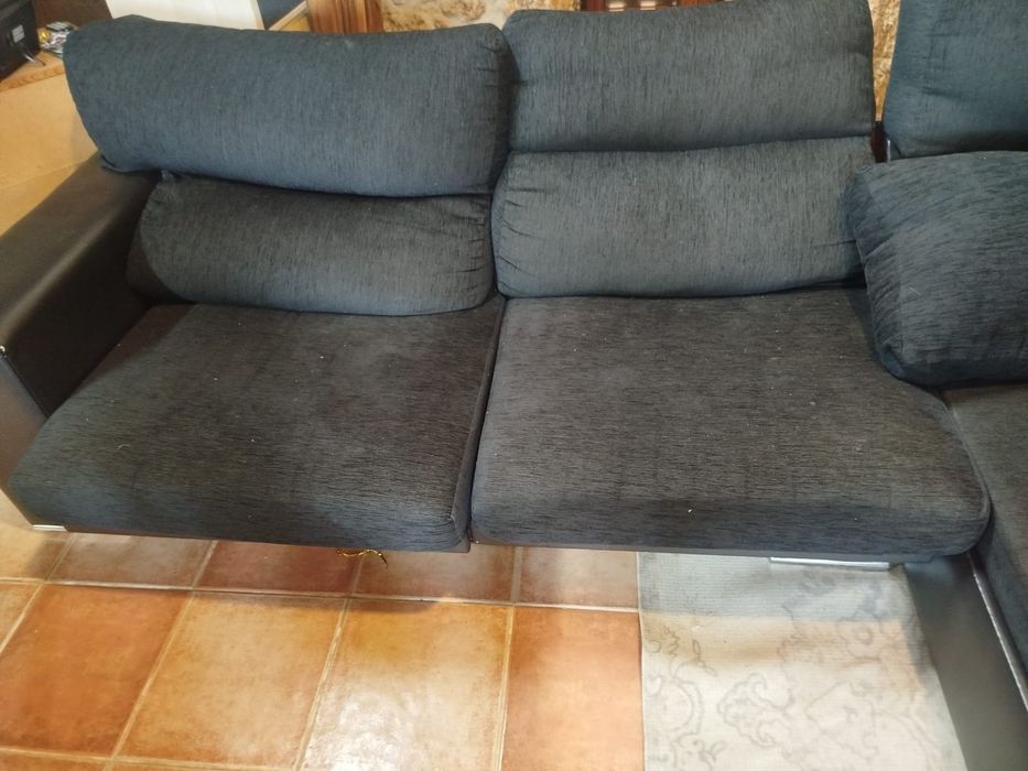 Sofá com chaise long esquerdo