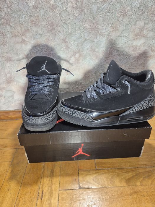 аір джордани 3 блек кети nike air jordan 3 black cat