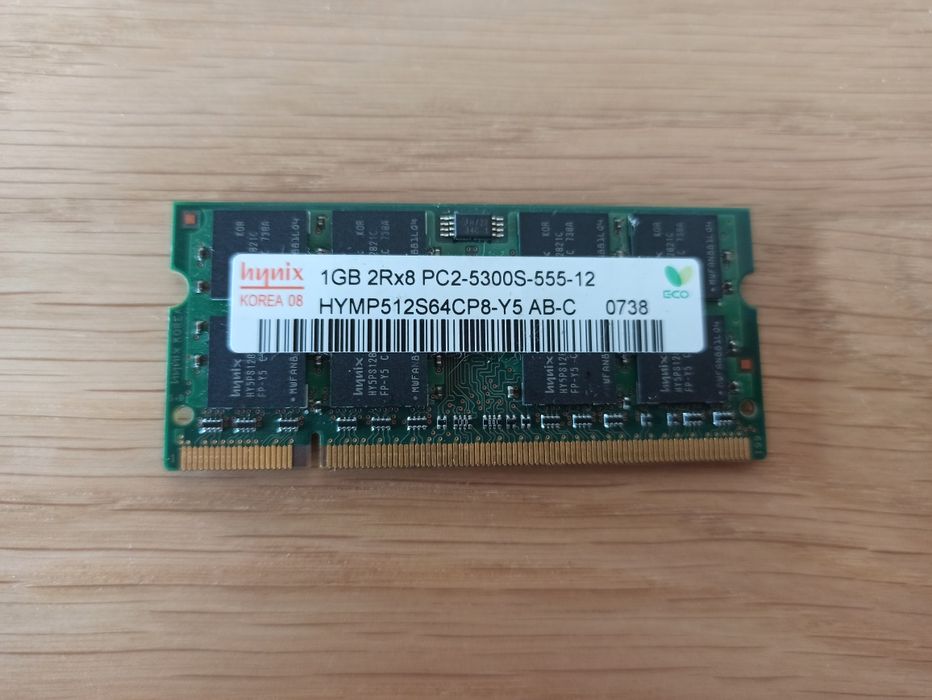 Pamięć RAM 1 GB DIMM laptop