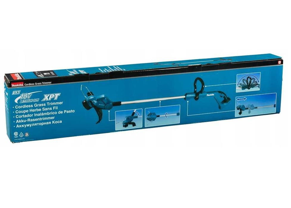 MAKITA DUR193Z 18V Podkaszarka Aku + Kosa 144 cm + Pas – Zestaw