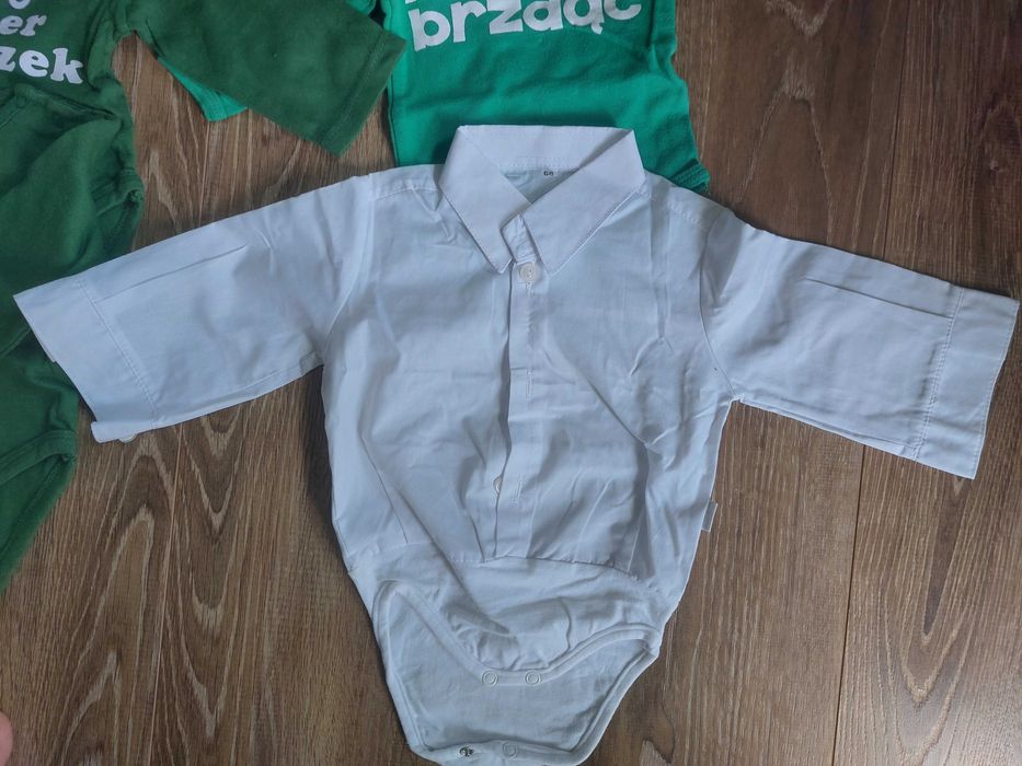 Body chłopięce, 21szt, 0-6m-ca