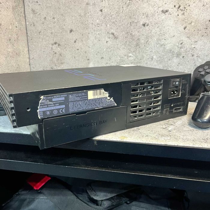 Konsola Sony PlayStation 2 FAT | Model SCPH-39004 | 2 Pady | Okablowanie