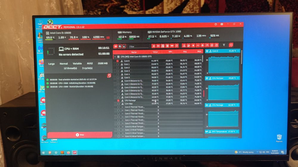Комплект CPU i5 10600+ плата MSI B460 + DDR4 16gb