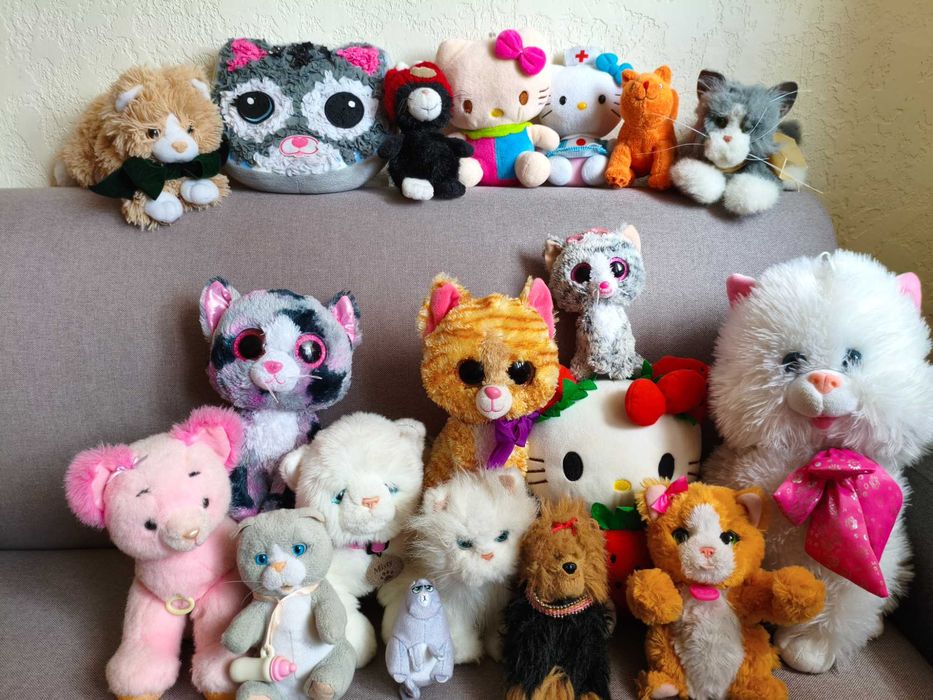 Глазастики TY котики, м'які іграшки з великими очима