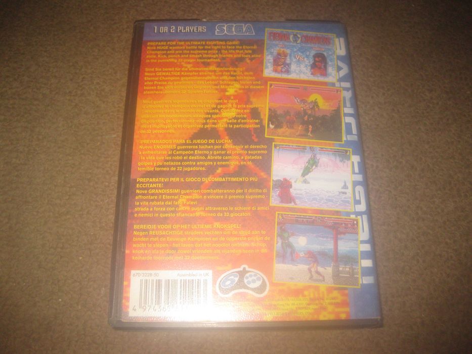 Jogo "Eternal Champions" para Sega Mega Drive