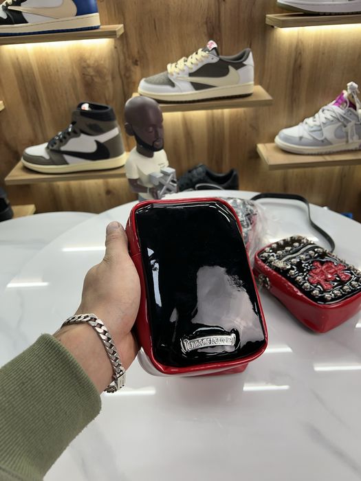 ‼️Знижка‼️ Сумка Месенджер CHROME HEARTS black / Red