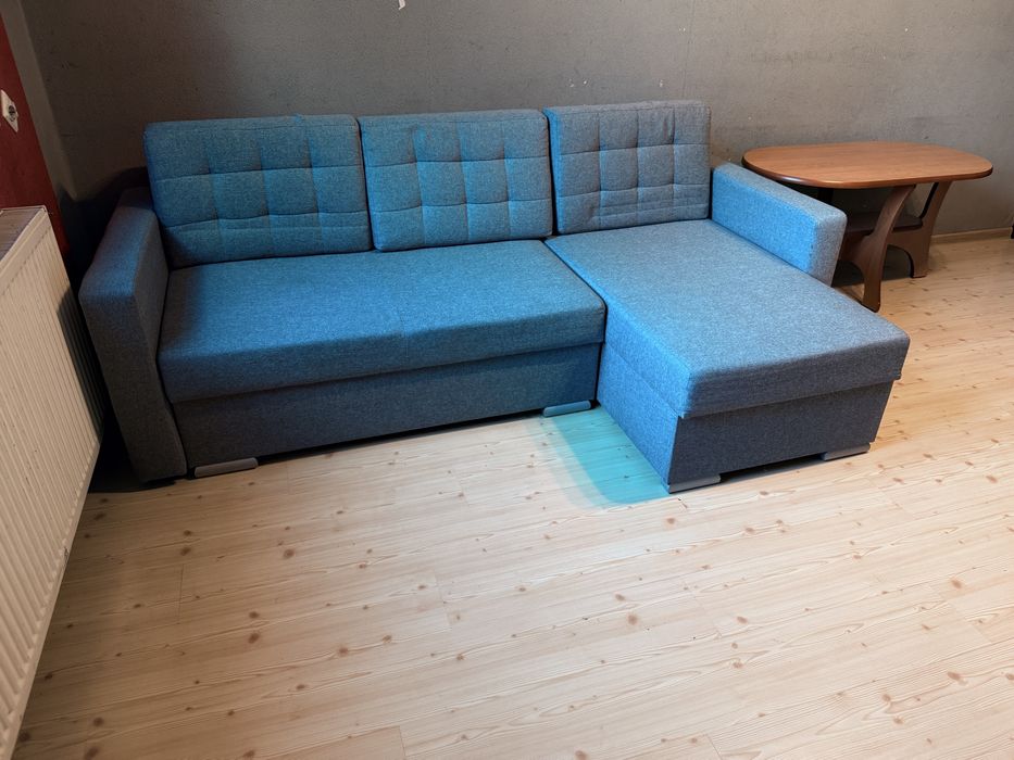 Lóżko Narożnik szary