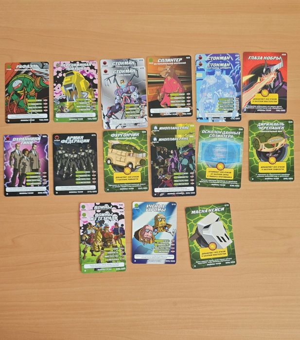 Альбом карток Черепашки Ніндзя. Колекція карток Черепашки ниндзя