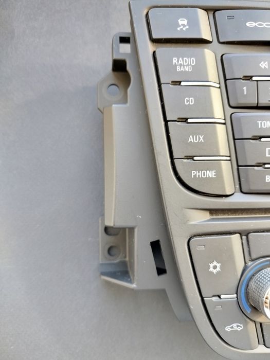 Панель кнопок Opel Astra J (магнітола обдув).
