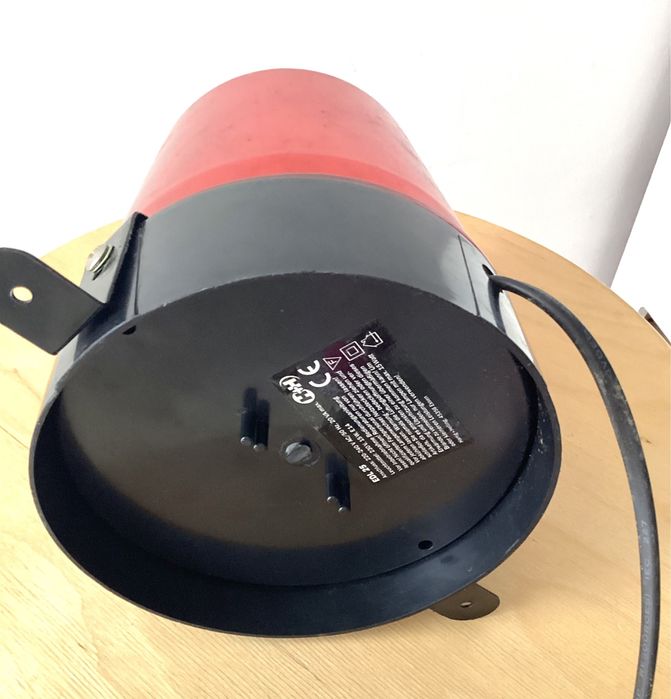 Lampa dyskotekowa migająca światłem czerwona