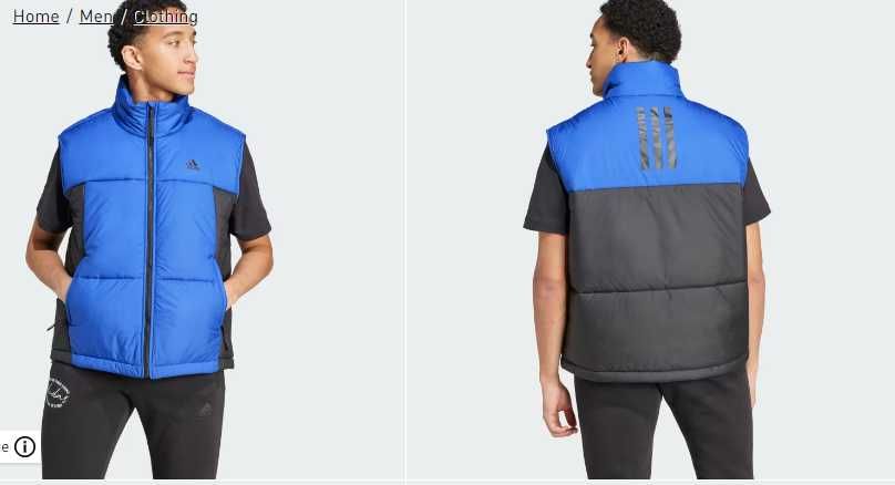 Жилетка чоловіча adidas BSC 3S PUFFY VE оригінал US