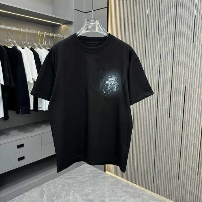 CHROME HEARTS футболка мужская оверсайз черная унисекс