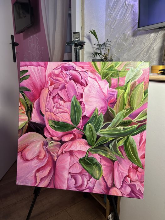 Obraz olejny Flower Holiday 50*50