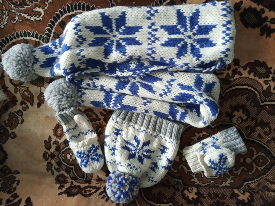 шапка,шарф, рукавички