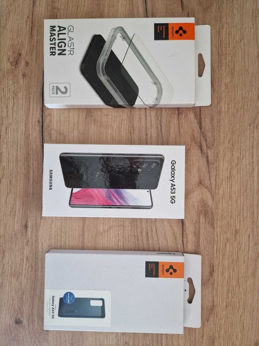 Samsung Galaxy A53 5G 128GB/6GB + Obudowa, Szkło ochronne, Ładowarka