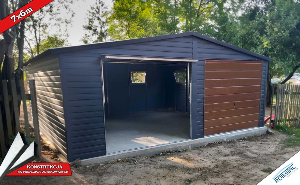 Garaż Blaszany Premium 7x6m