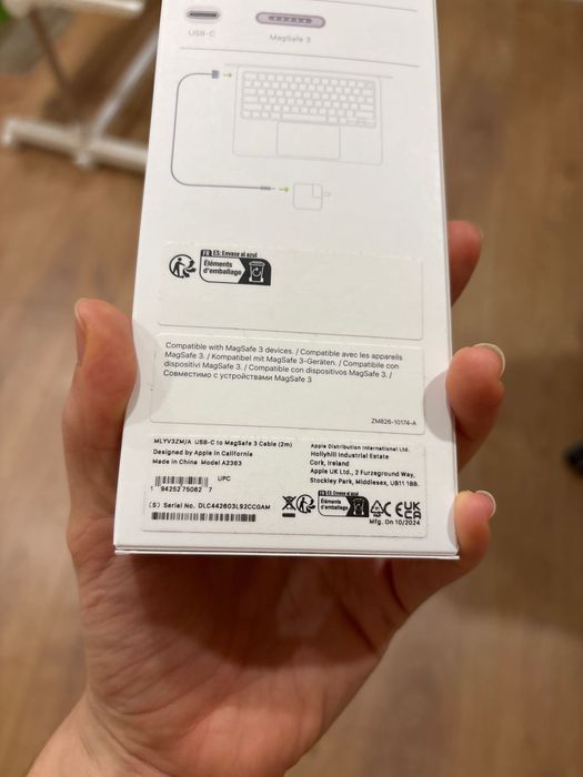 Cabo Apple USB-C MagSafe 3 NOVO