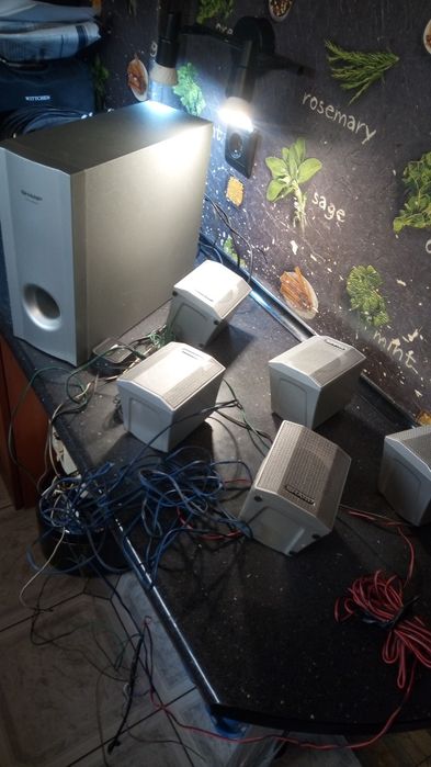 Głośniki Zestaw Głośników 6 szt SHARP komplet z pełnym okablowaniem