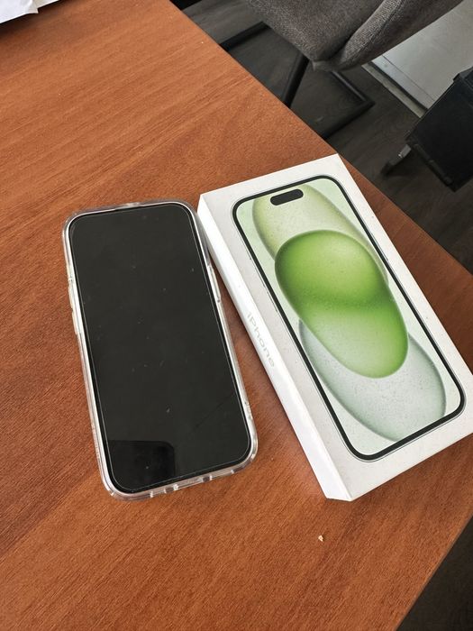 iPhone 15 128 GB Zielony - Stan idealny  tylko kilka razy uzyty  Bateria 100% || Odbiór osobisty Wysyłka ]