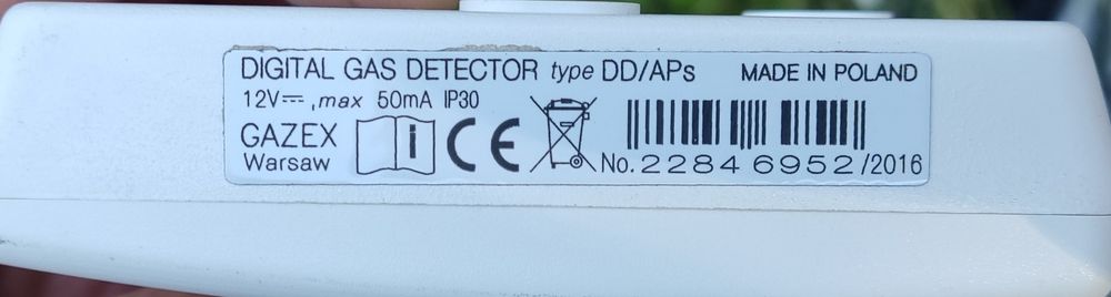 Gazex digital gas detector typ  DD/APs