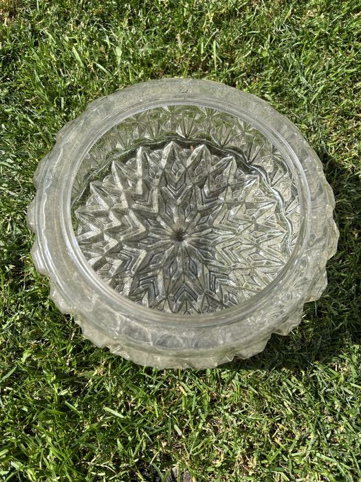 Klosz plafon szklany antyk 2szt