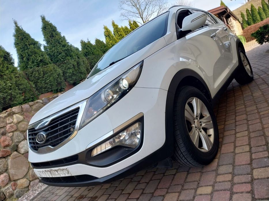 Kia Sportage biała perła, full ledy, alu, bezwypadkowy