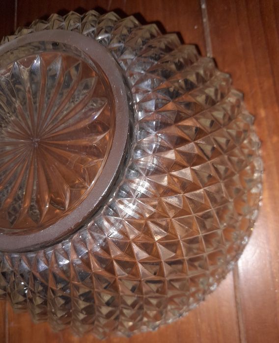 Taça decorativa transparente