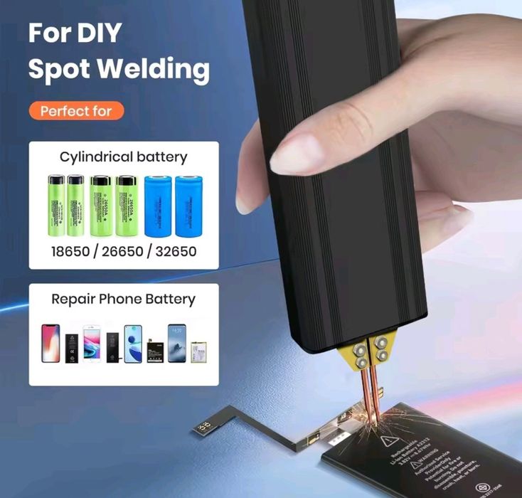 Портативна точкова зварка з акумулятором  DIY