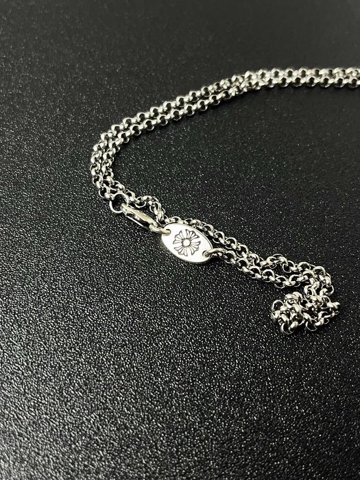 Срібна Підвіска Chrome Hearts Flame Cross | Крест Хром Хартс