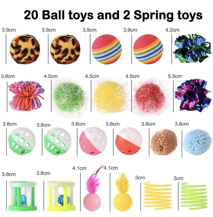 Kit 36 Brinquedos para Gatos c/ Tunel (NOVOS)