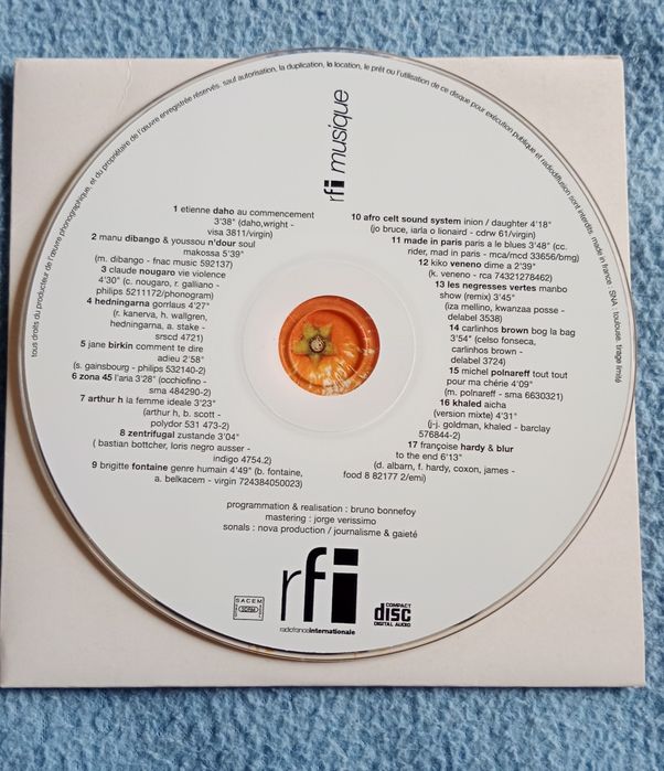 rfi musique płyta CD