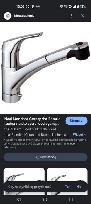 Bateria kuchenna  Ideal Standard