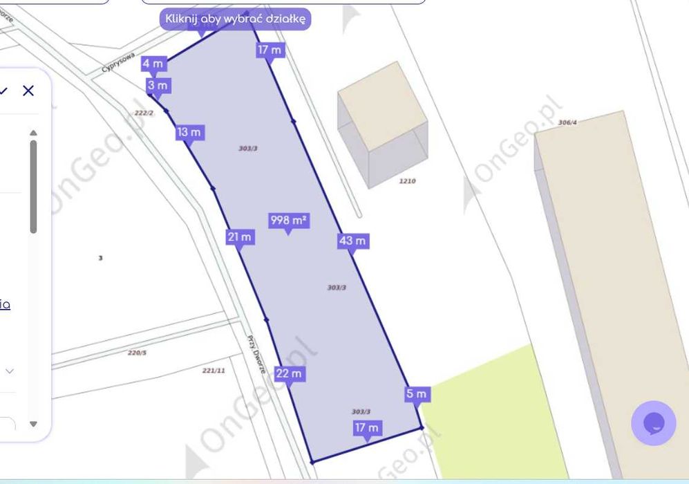 Działka budowlana 10 ar – Wołowice, gm. Czernichów