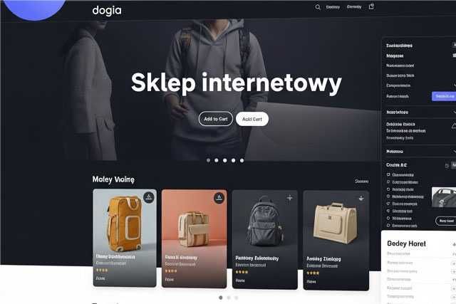 Tworzenie responsywnych stron internetowych, sklepów E-commerce.