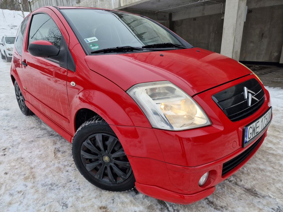 Citroen C2 1.1 60KM VTR. Niski przebieg.