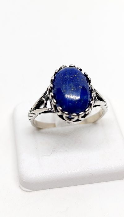 Pierścionek rozmiar 23 lazuryt srebro 925