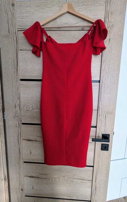 Czerwona sukienka hiszpanka, XS-S