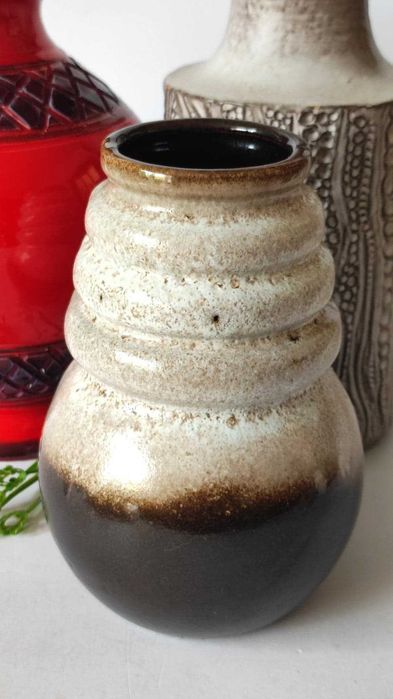 Stary wazon ceramiczny Scheurich Vienna Mid Century Design Fat Lava