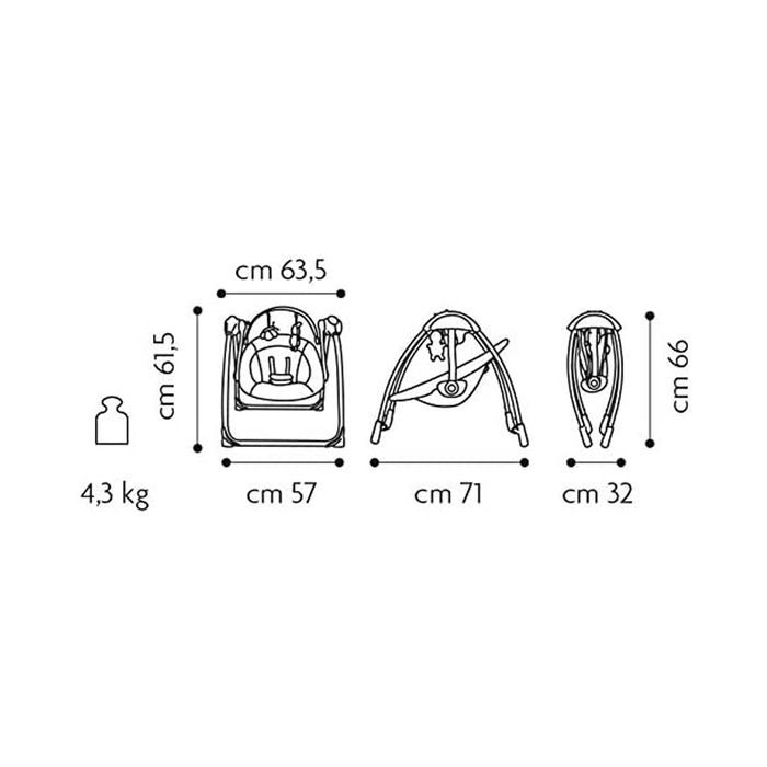 Baloiço Espreguiçadeira Brevi Brilly