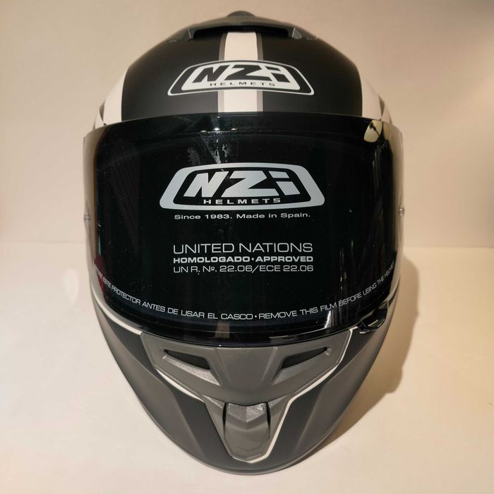 Capacete NZi Trendy 3 rapid c/viseira escura+transparente mota novo