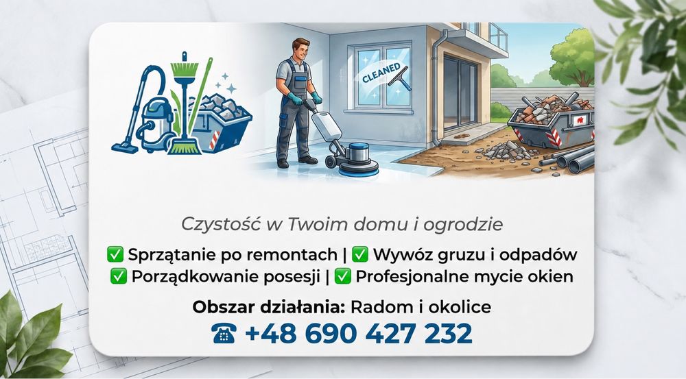 Sprzątanie po remontach