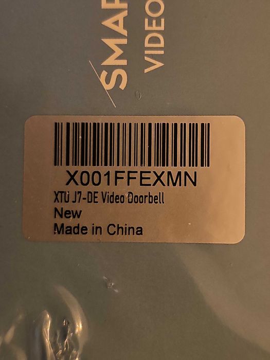 XTU Bezprzewodowy dzwonek do drzwi z kamerą, dzwonek wideo WiFi