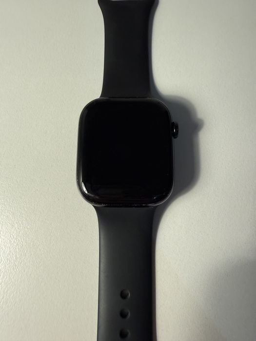 Apple Watch Series 10 (46mm, GPS) Jet Black Aluminum — pełen zestaw