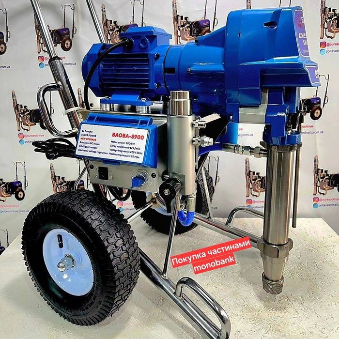 Шпаклювальний шпаклевочный безвоздушный апарат Баоба-8900 Limited