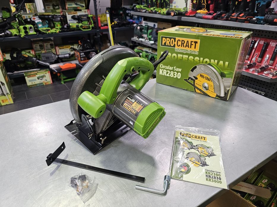 Пила дисковая ProCraft KR2830 235Диск 2830Вт 85мм Пропил Гарантия 36м.